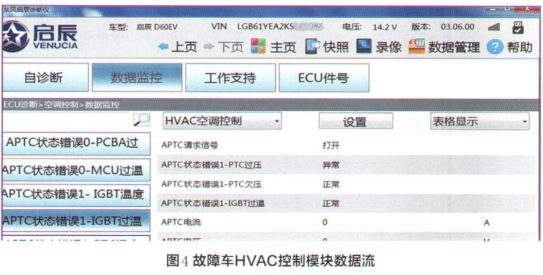 东风启辰D60EV空调不制热4