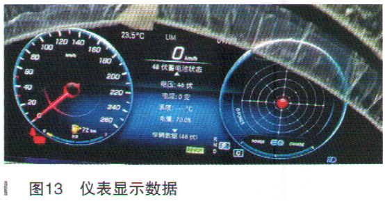 奔驰CLS300行驶中仪表显示报警13