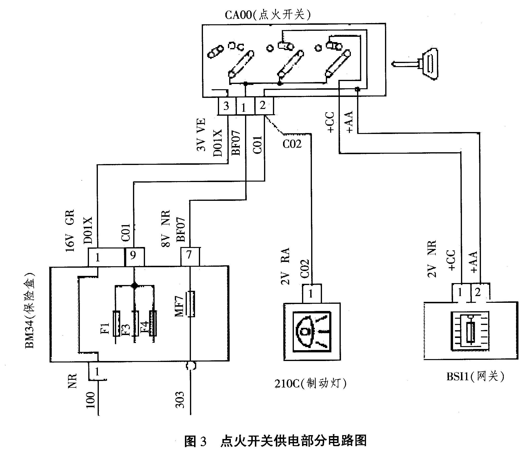 标致307加装音响后不能启动维修3