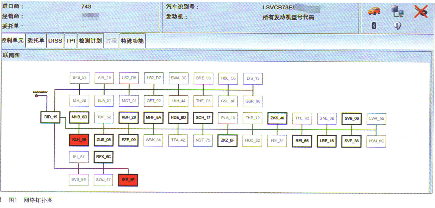 大众辉昂轿车行驶中仪表黑屏检修1