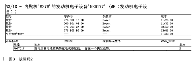 奔驰E400L Hybrid无法启动故障检修3