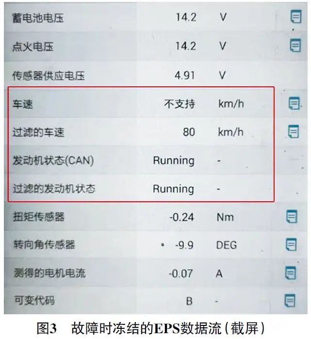 2016 款起亚K2行驶中电动助力转向故障灯偶尔异常点亮3