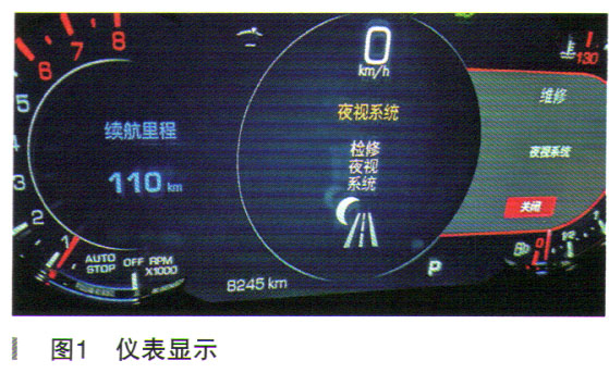 凯迪拉克CT6夜视系统故障检修