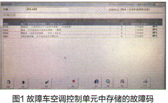 奔驰R350空调不制冷故障检修