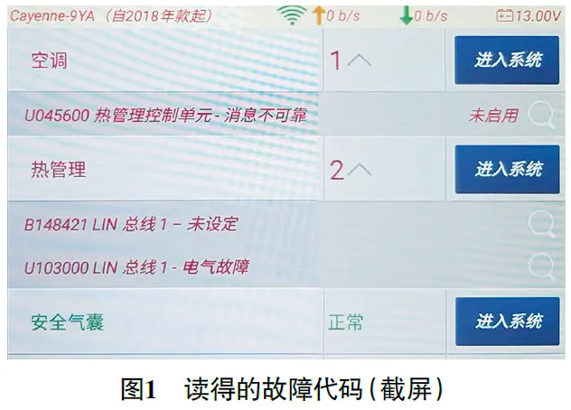 2019 款保时捷卡宴插电式混合动力车空调偶尔不制冷1