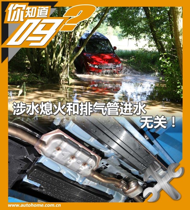 你知道吗？涉水熄火和排气管进水无关