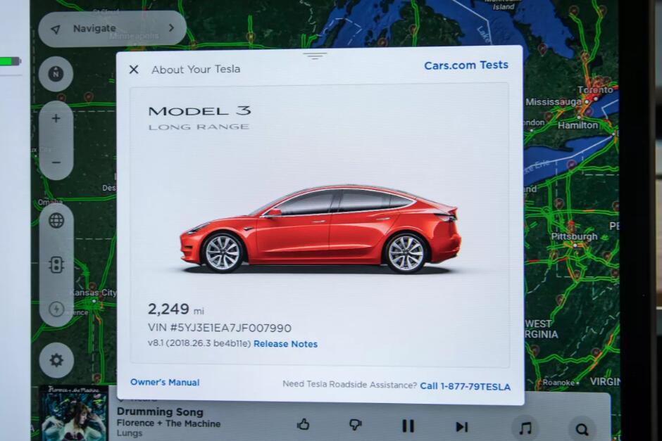 特斯拉Model 3触摸屏测试：屏幕统治一切