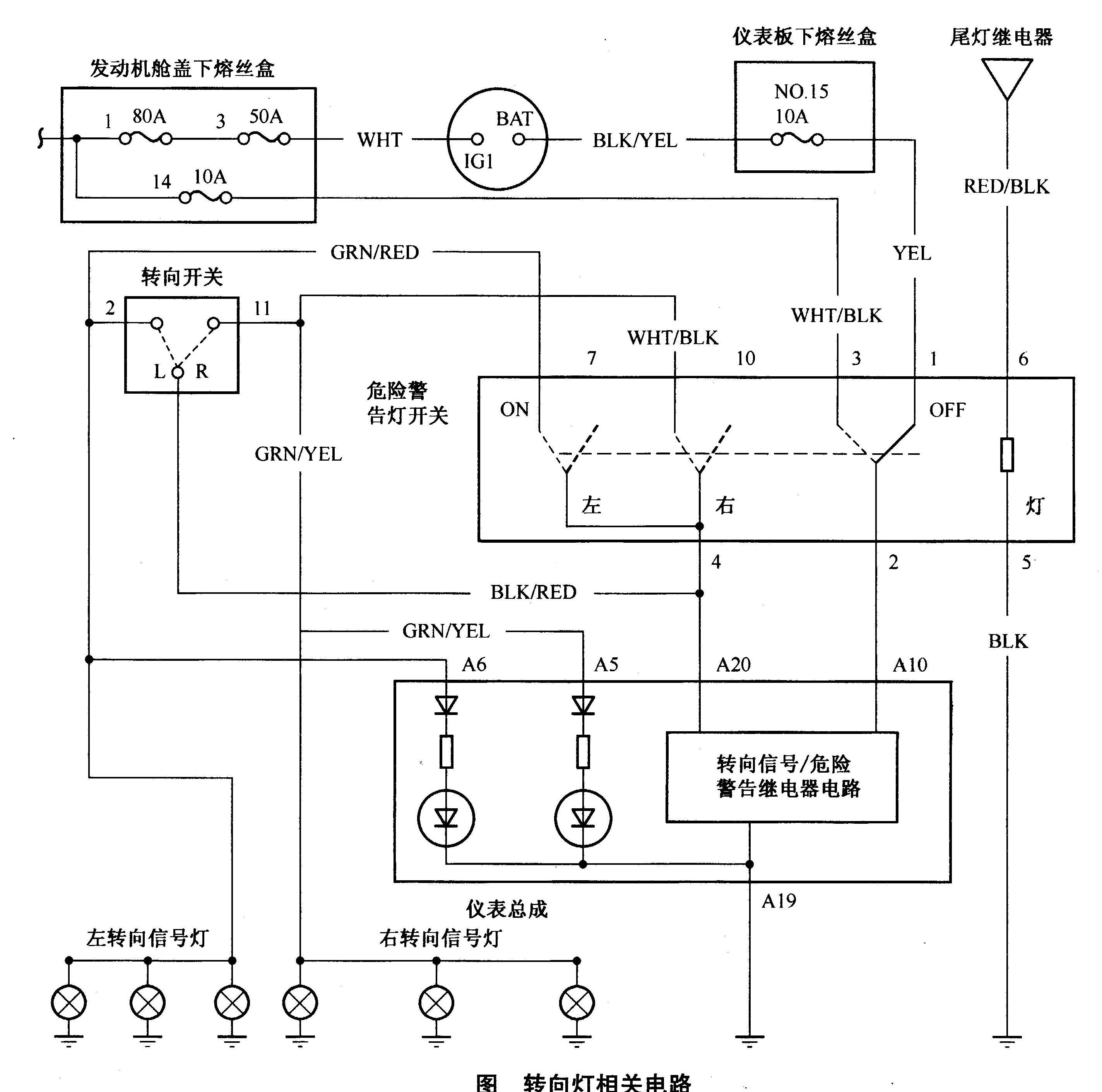 本田飞度轿车转向灯不亮故障检修1.jpg
